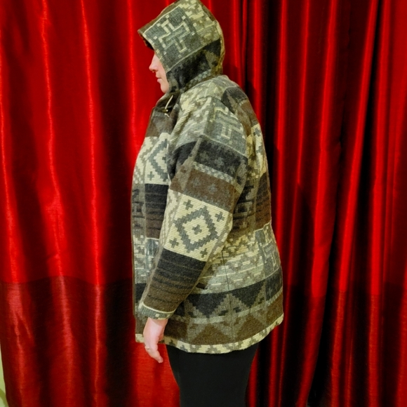 Woolrich Jackets & Blazers - Brown Fairisle Coat Large